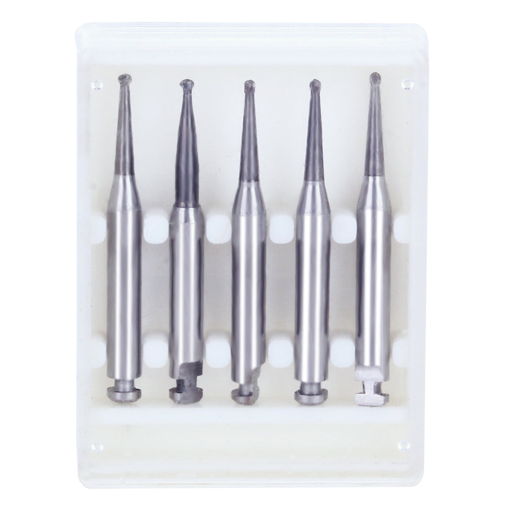 Dental RA #1 Round Carbide Bur for Slow Speed Latch 0.8mm 5pcs/Box