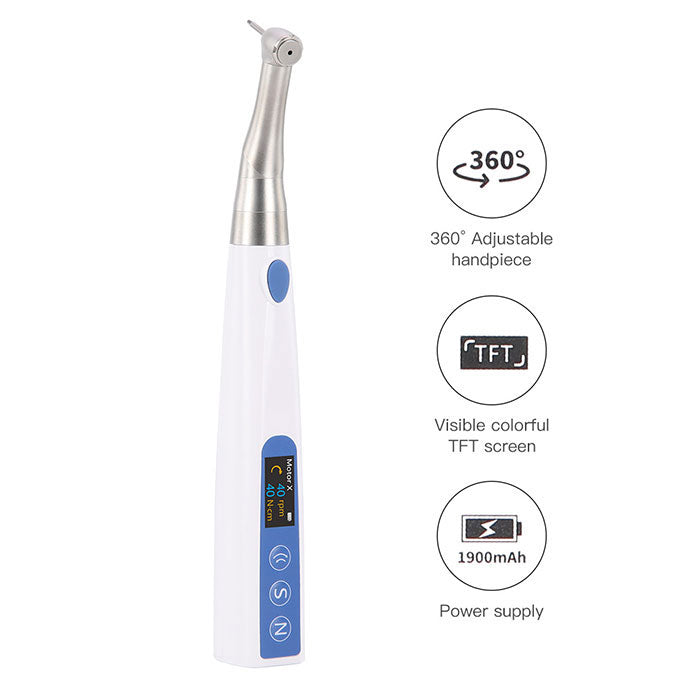 Dental Electric Wireless Torque Driver Universal Implant Torque Wrench 16pcs Drivers 10-50Ncm 360° Rotating