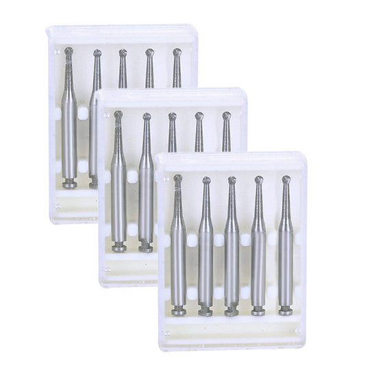 Dental RA #4 Round Carbide Bur for Slow Speed Latch 1.4mm 5pcs/Box