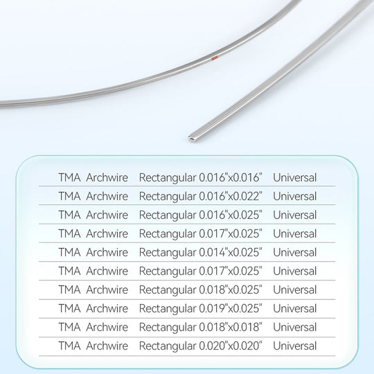 Dental Orthodontic Arch Wire TMA Titanium Molybdenum Alloy