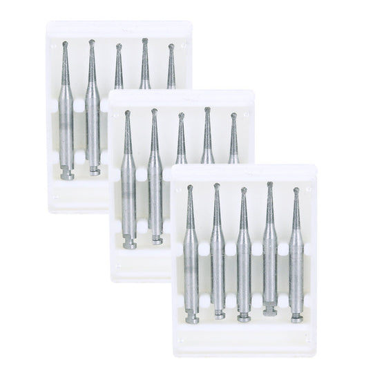 Dental RA #2 Round Carbide Bur for Slow Speed Latch 1mm 5pcs/Box