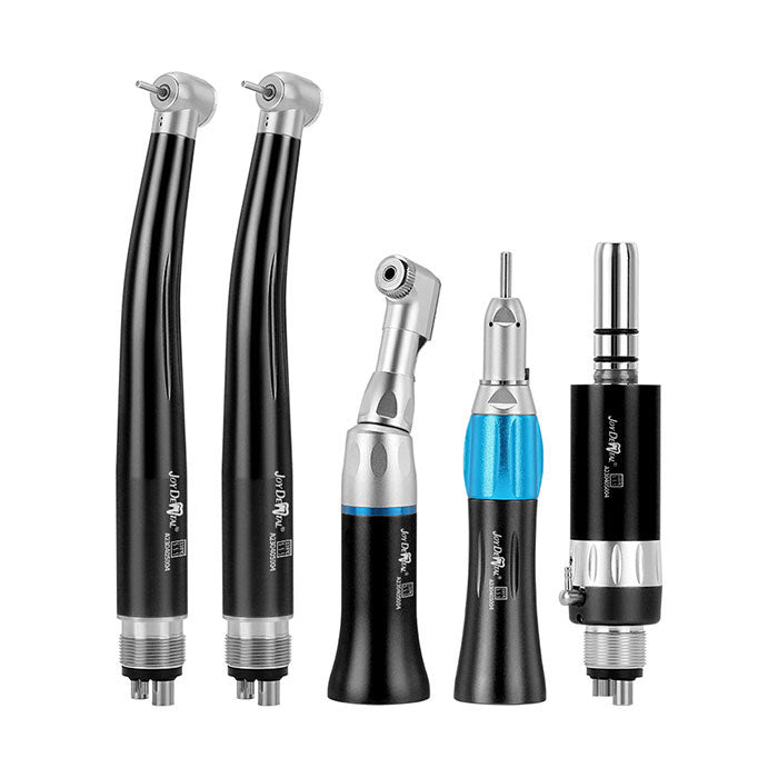 Dental Color High and Low Speed Handpiece Kit 2/4 Holes Black