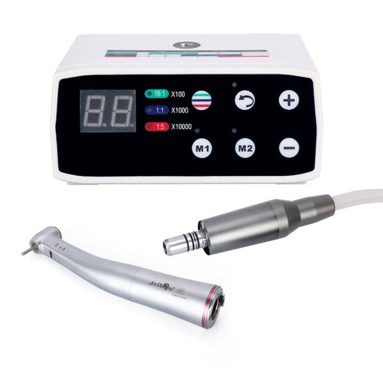 Dental LED Brushless Micro Motor+1:5 LED Increasing Contra Angle Handpiece