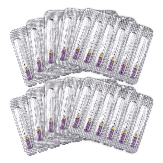 Dental C Files Hand Use Stainless Steel 25mm #10 6pcs/Pack