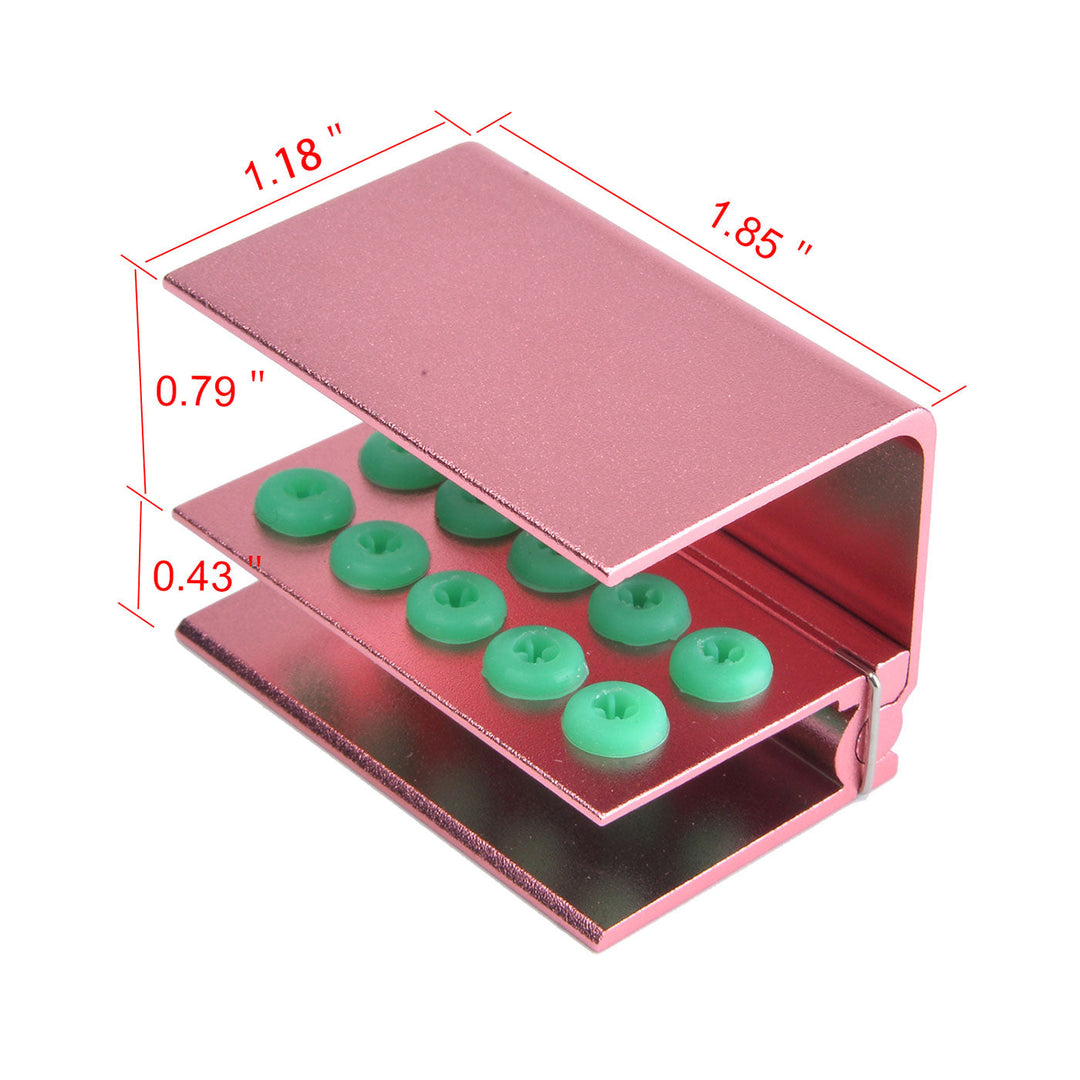 Dental Burs Holder Block 10 Holes with Silicon Cover FG RA Autoclavable