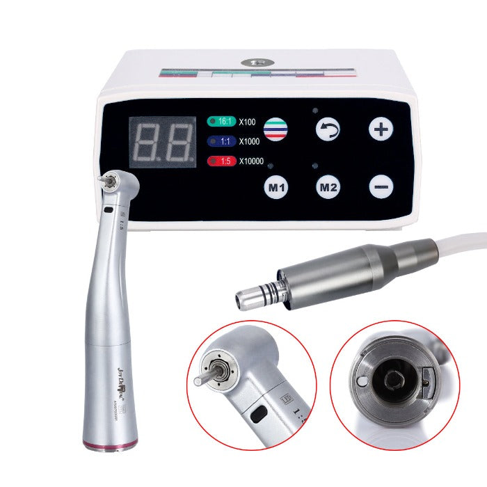 Dental LED Brushless Micro Motor+1:5 LED Increasing Contra Angle Handpiece