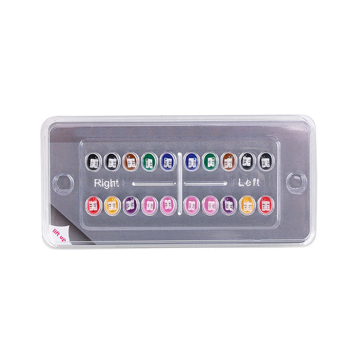 Dental Ceramic Bracket Monocrystalline Sapphire Roth .018 Hooks on 345 20pcs/Box