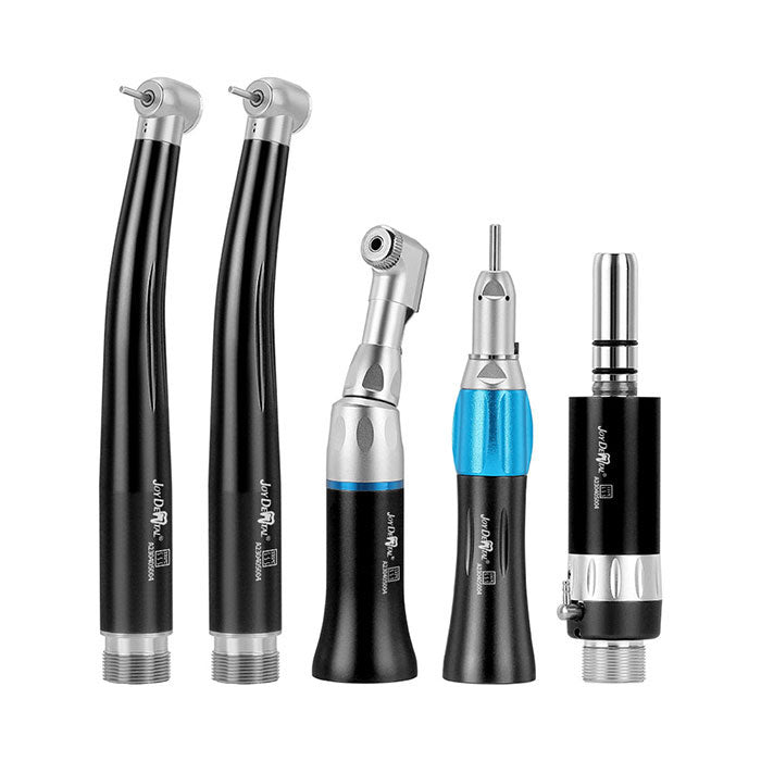 Dental Color High and Low Speed Handpiece Kit 2/4 Holes Black