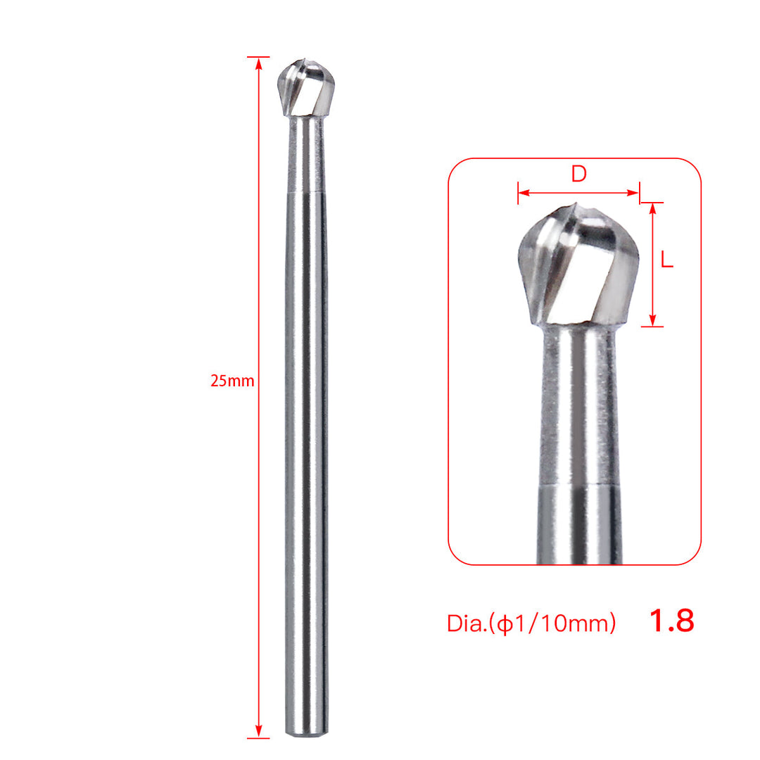 Dental FG #8 SL Surgical Length Round 25mm Carbide Burs 6pcs/Box