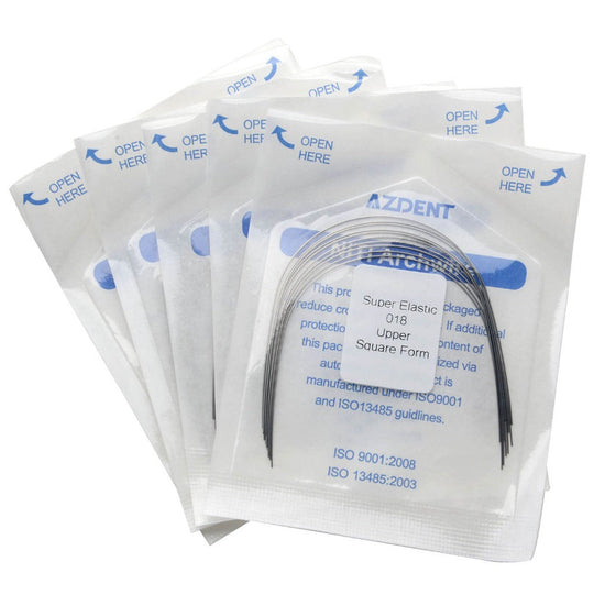 Archwire NiTi Super Elastic Square Round Full Size 10pcs/Pack