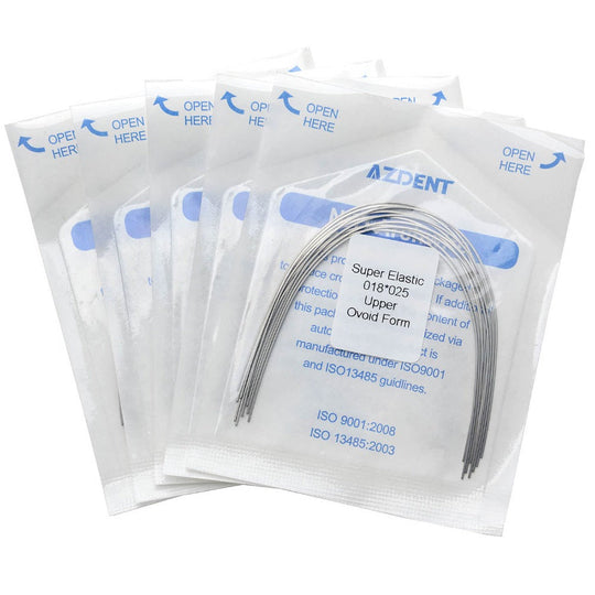 Archwire Niti Super Elastic Ovoid Rectangular Full Size 10pcs/Pack