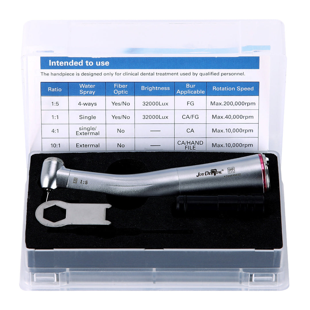 Dental 1:5 Increasing Electric Fiber Optic Handpiece