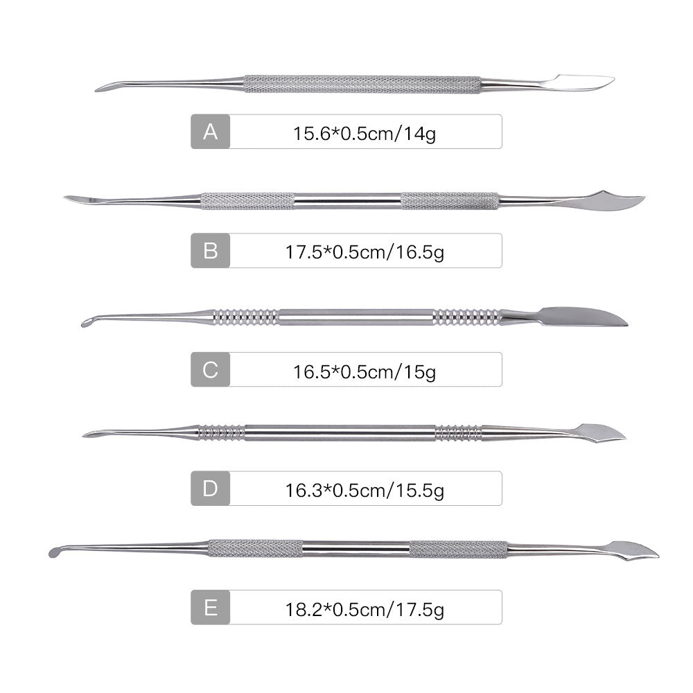 Dental Spatula Plaster Knife Practical Stainless Steel Versatile Teeth Wax Carving Tool Set 10pcs/Kit