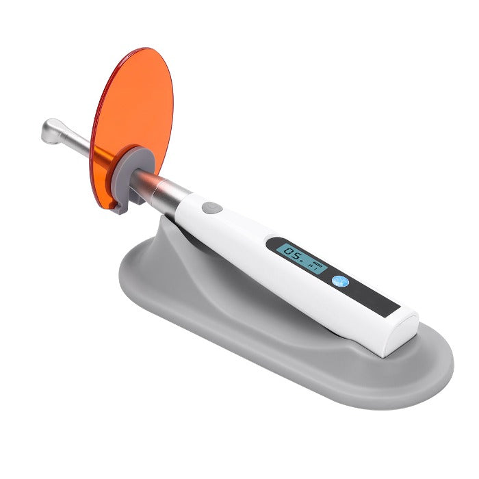 Dental LED Curing Light Cordless 1S Cure Recumbent 3 Mode with 360° Rotating Head 1400mW/cm² 5W Power