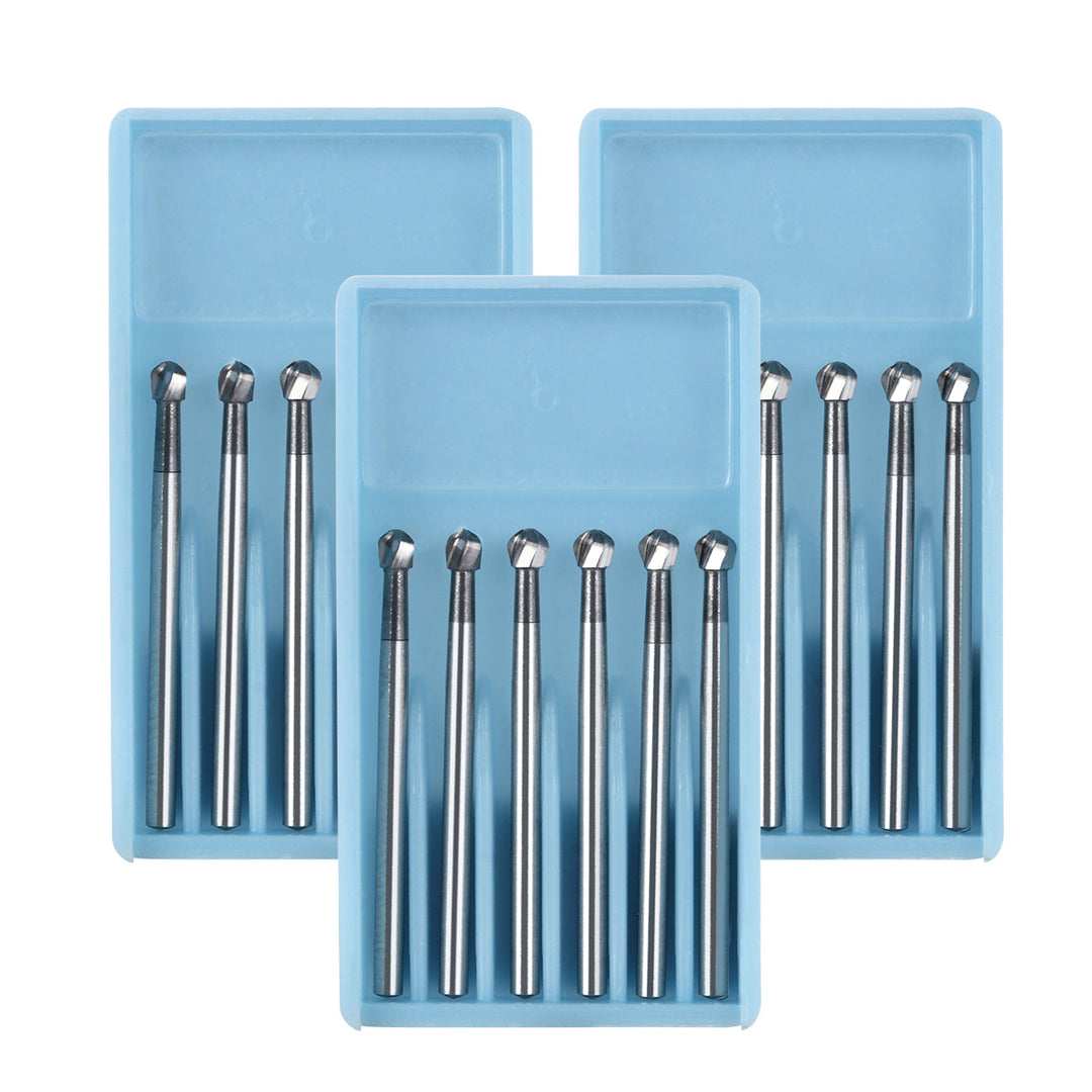 Dental FG #8 SL Surgical Length Round 25mm Carbide Burs 6pcs/Box