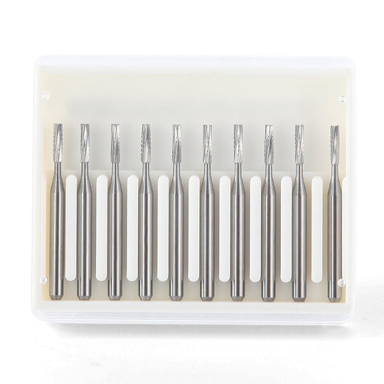 Dental Carbide Bur FG #557 Straight Fissure Crosscut 10/Box