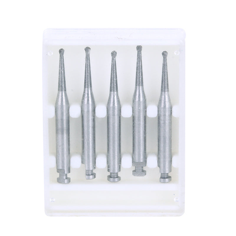 Dental RA #2 Round Carbide Bur for Slow Speed Latch 1mm 5pcs/Box