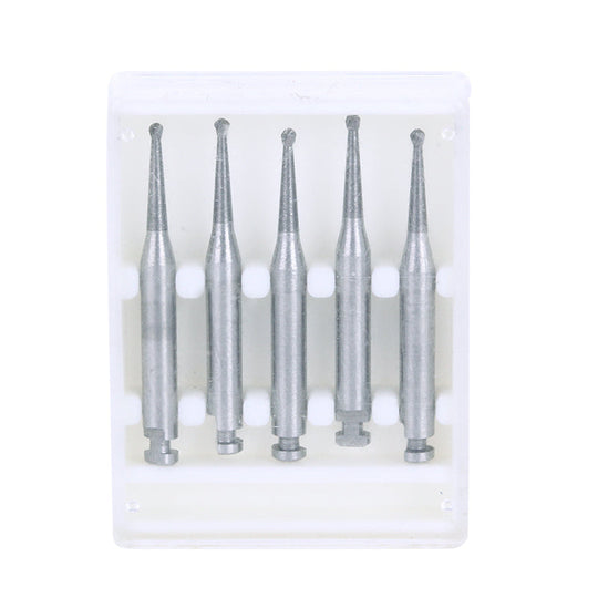 Dental RA #2 Round Carbide Bur for Slow Speed Latch 1mm 5pcs/Box