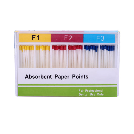 Absorbent Paper Points F Series Mixed F1 F2 F3 100/Box