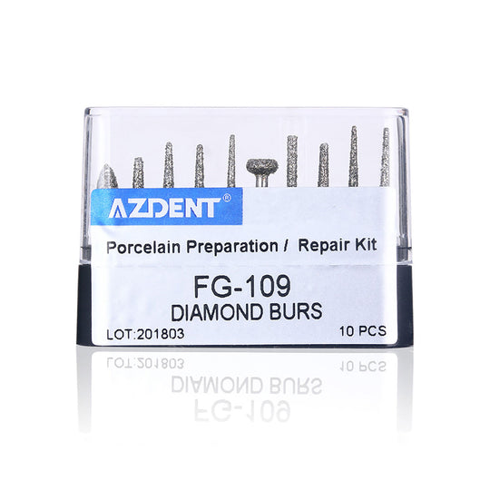 Dental Diamond Bur FG-109 Porcelain Preparation / Repair Kit 10pcs/Kit