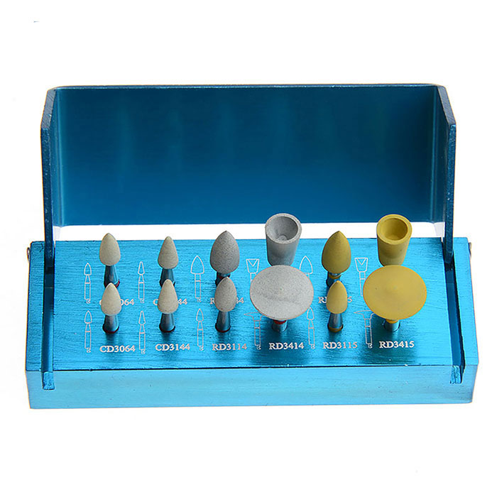 Dental Zirconia Polishing Kit for Low Speed Contra Angle RA3112 12pcs/Kit