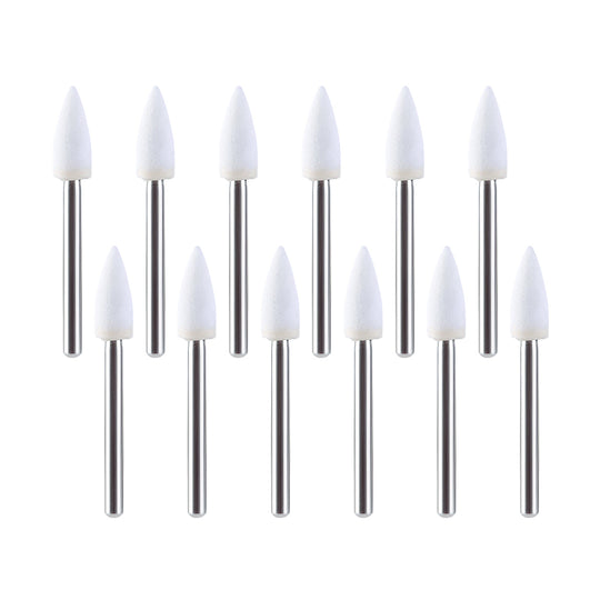 Dental Polishing FG Burs Flame Shape White Stone 12pcs/Kit