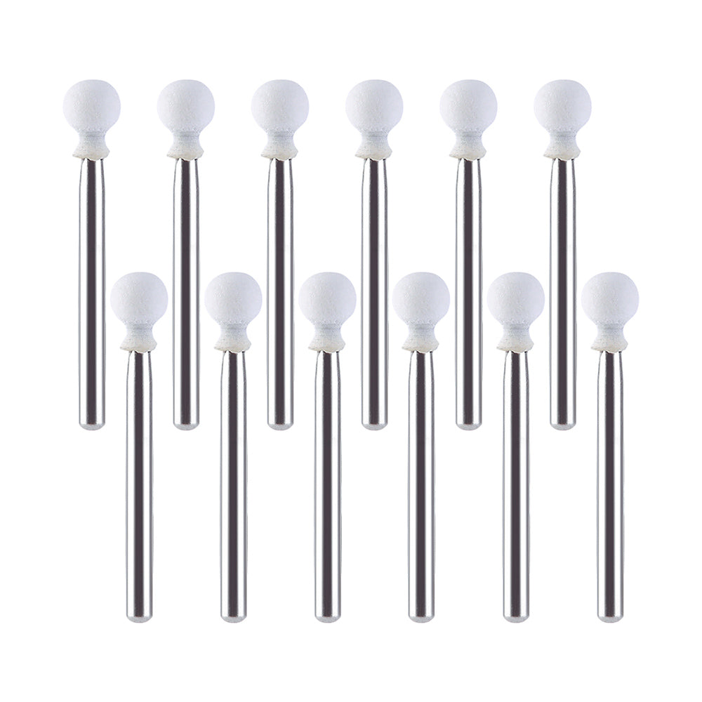 Dental Polishing FG Burs Round Shape White Stone 12pcs/Kit