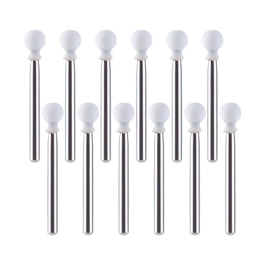 Dental Polishing FG Burs Round Shape White Stone 12pcs/Kit