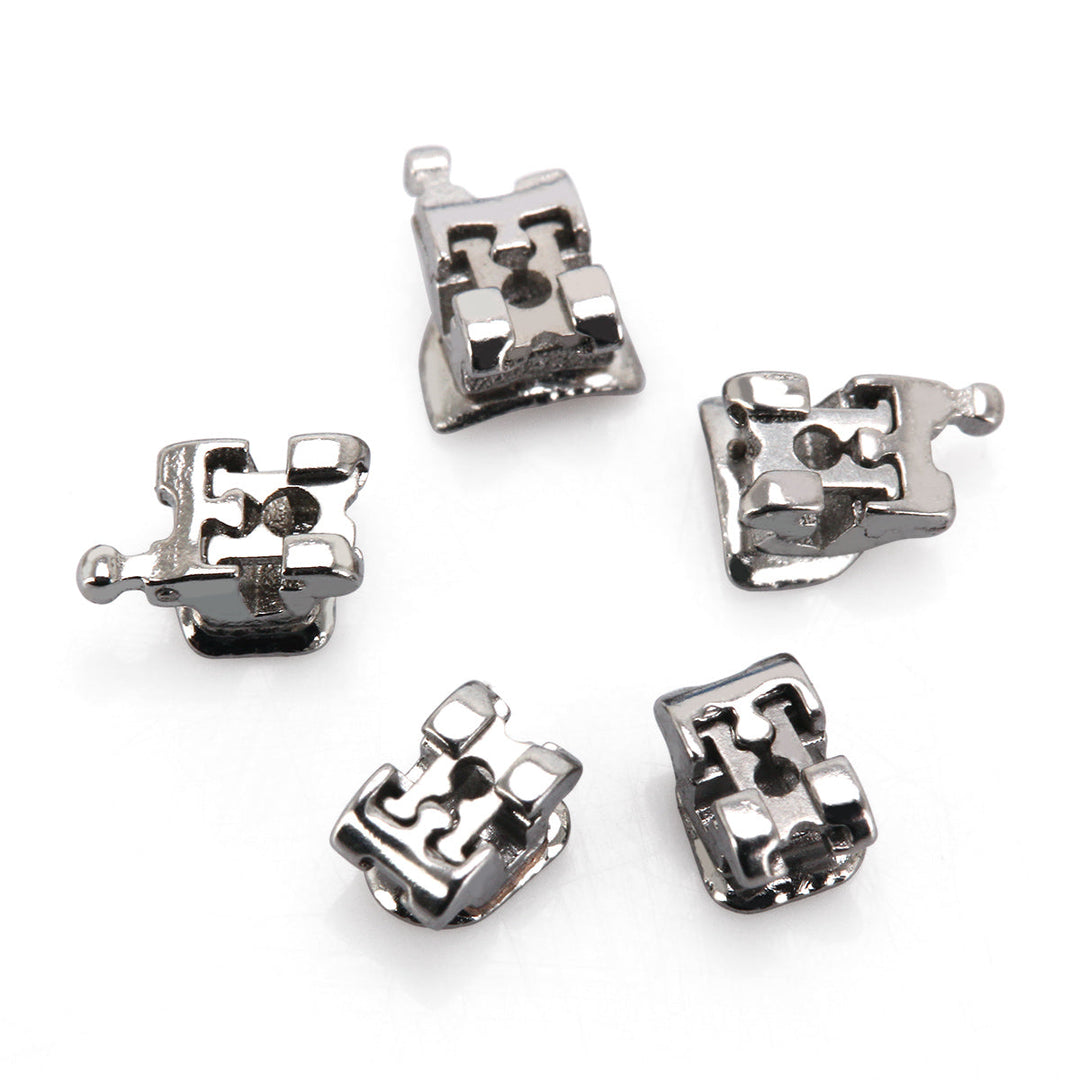 Dental Metal Self-Ligating Brackets Passive Roth. 022 Hooks On 345 With Buccal Tube 24pcs/Box