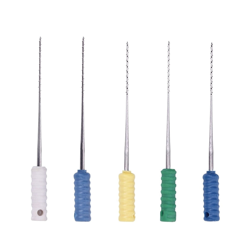 Dental Barbed Broaches Files Stainless Steel 25mm 10/Pk