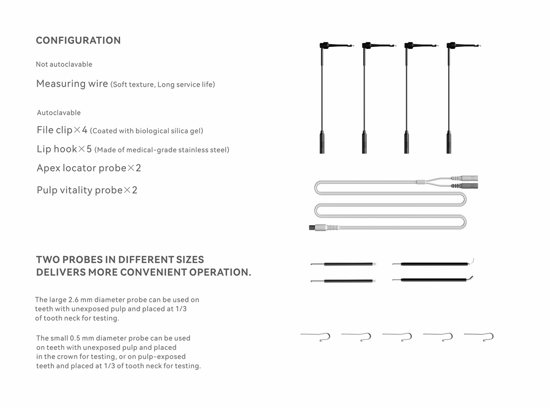 Woodpecker Ai-Pex Apex Locator with Pulp-Testing function Root Canals Four Working Modes 3.8" LCD Touch Screen