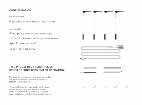 Woodpecker Ai-Pex Apex Locator with Pulp-Testing function Root Canals Four Working Modes 3.8" LCD Touch Screen