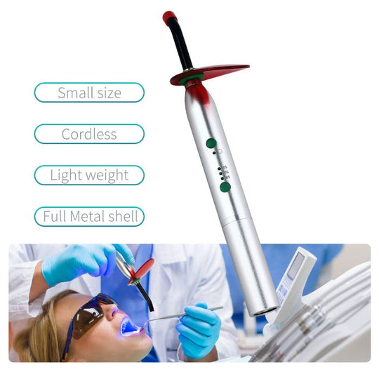 Dental LED Curing Light Cordless 3 Modes High Power 2700mW/cm² Timer 4s/6s/8s