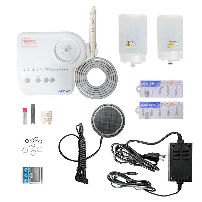 Woodpecker Ultrasonic Scaler DTE D7 Detachable Handpiece 8 Tips Scaling+Perio+Endo 2 Water Bottles