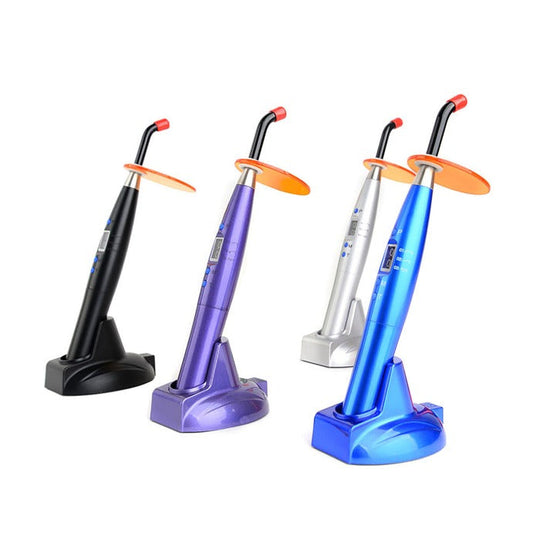 Dental LED Rainbow Curing Light Lamp Resin Cure Plastic Handle 3 Mode