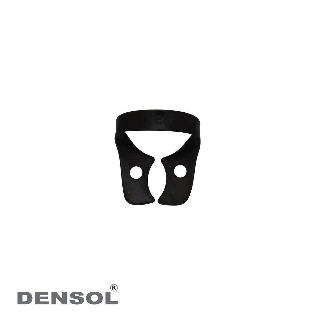 Wingless Rubber Dam Clamp Set #28 in TIT Black