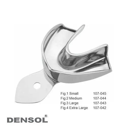 [107-042] Extra Large Solid Lower Jaw Impression Tray