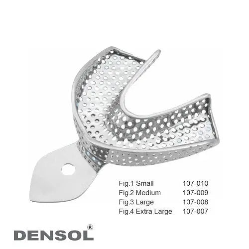 [107-010] Small Perforated Impression Tray for Lower Jaw