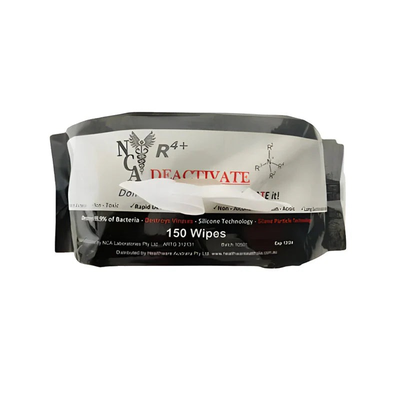 [R4W] R4+ Deactivation Wipes for Effective Alkaline Cleaning