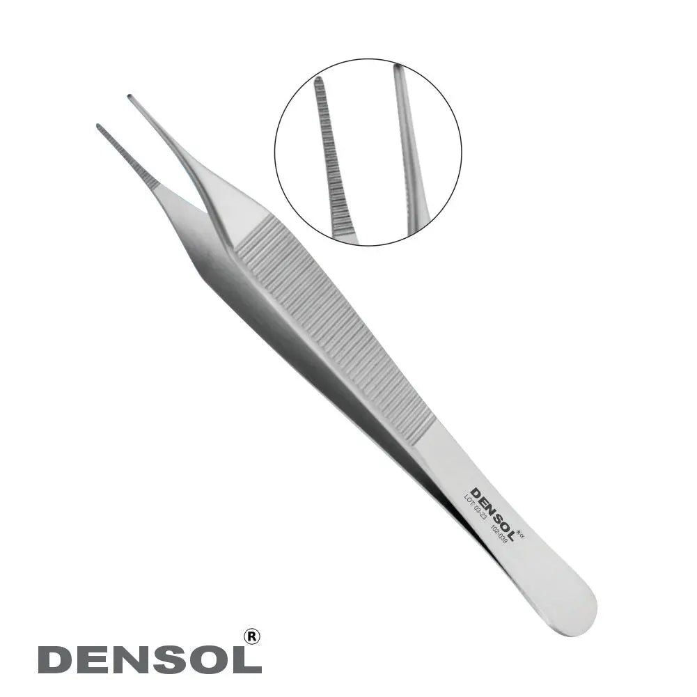 [102-039] Adson 12 cm Micro Dressing Forceps with Serrated Tips
