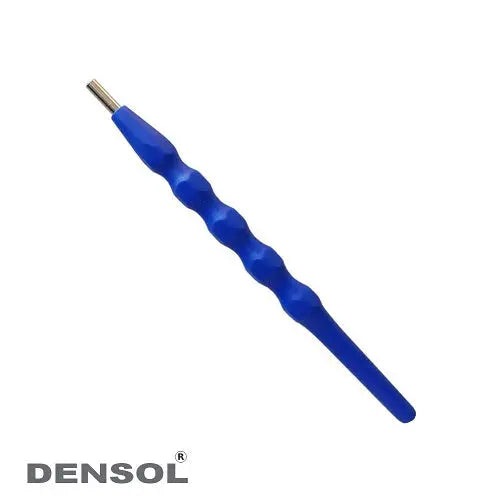 [102-028] Blue Plastic Handle Dental Mouth Mirror