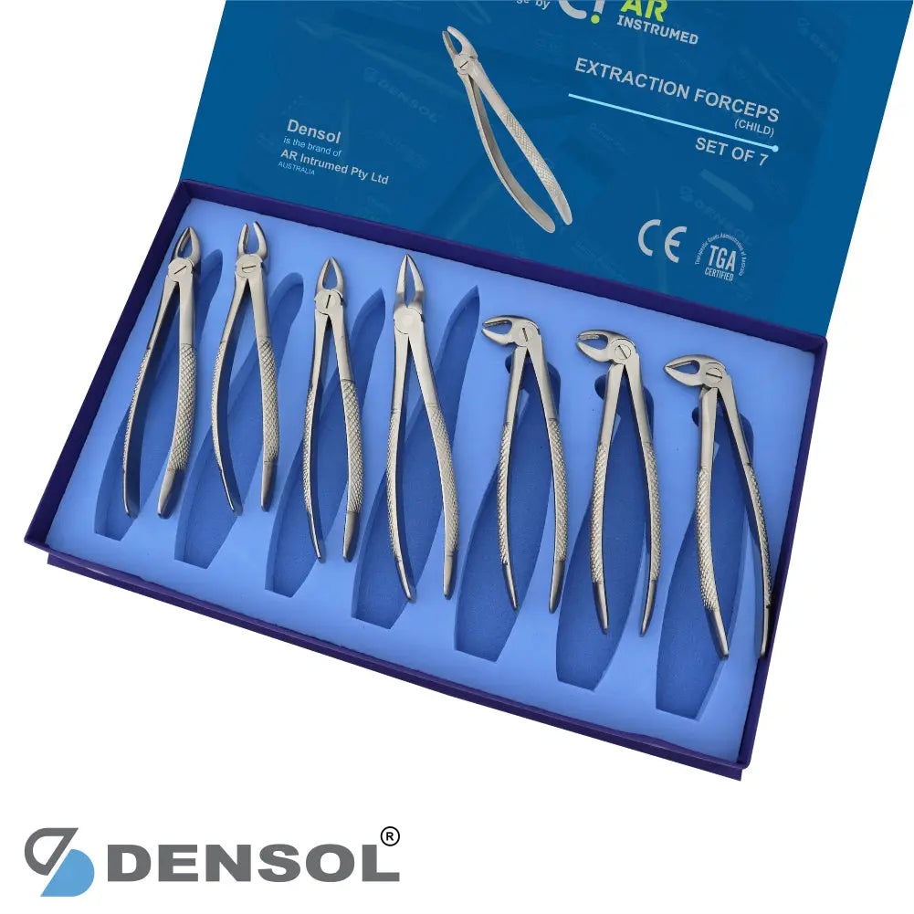 [exset7k] Children's Dental Extraction Forceps Kit - 7 Pieces