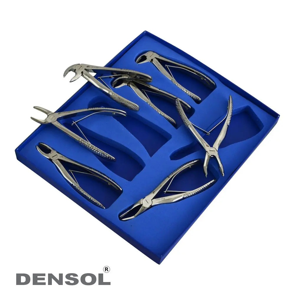 [exset7p] Children's Dental Extraction Forceps Set - 7 Pieces