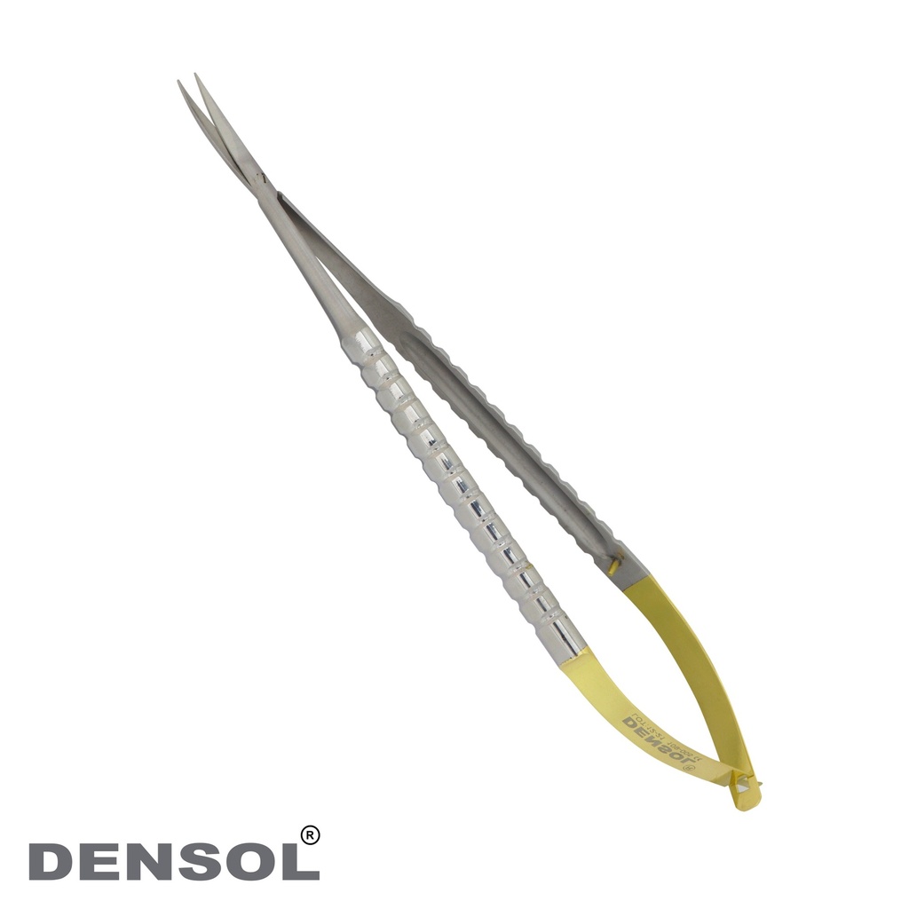 [109-005] Curved Castroviejo Micro Scissors 18 cm with Tungsten Carbide Blades
