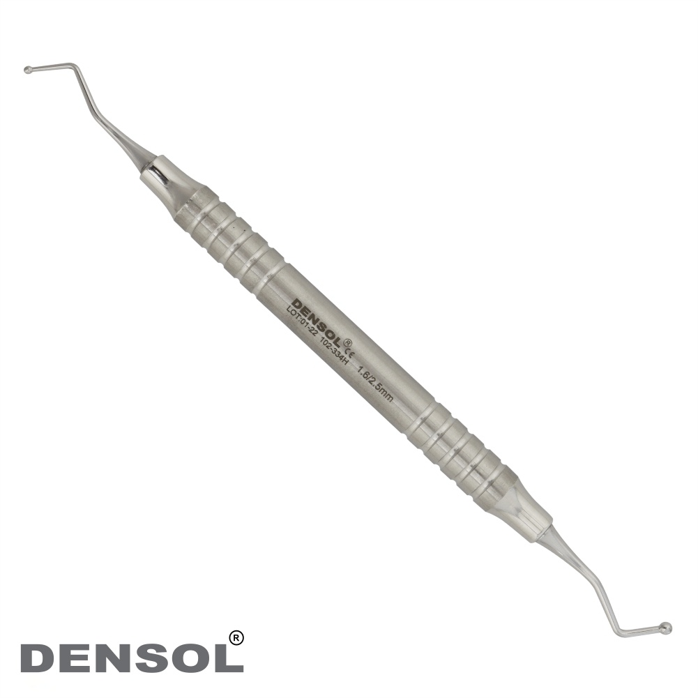 Double-Ended Dental Burnishers 1.7/2.5mm with Hollow Handle
