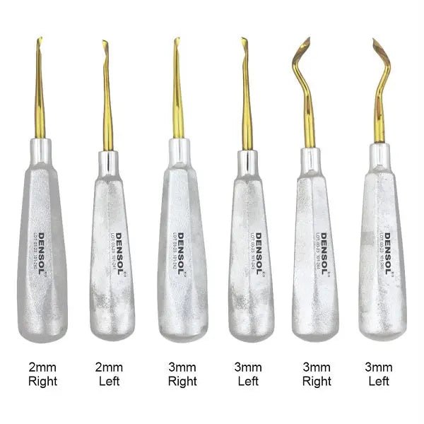 Gold-Coated Luxating Elevators Tip Twist Set of 7