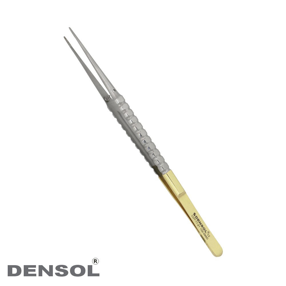 [102-099d] Precision 18cm Surgical Tweezers with Diamond Dusted Tungsten Carbide Tips