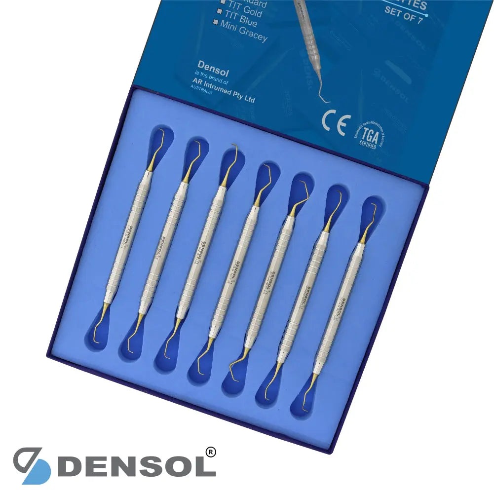 [gcset7g] Premium Gold Gracey Curette Set of 7