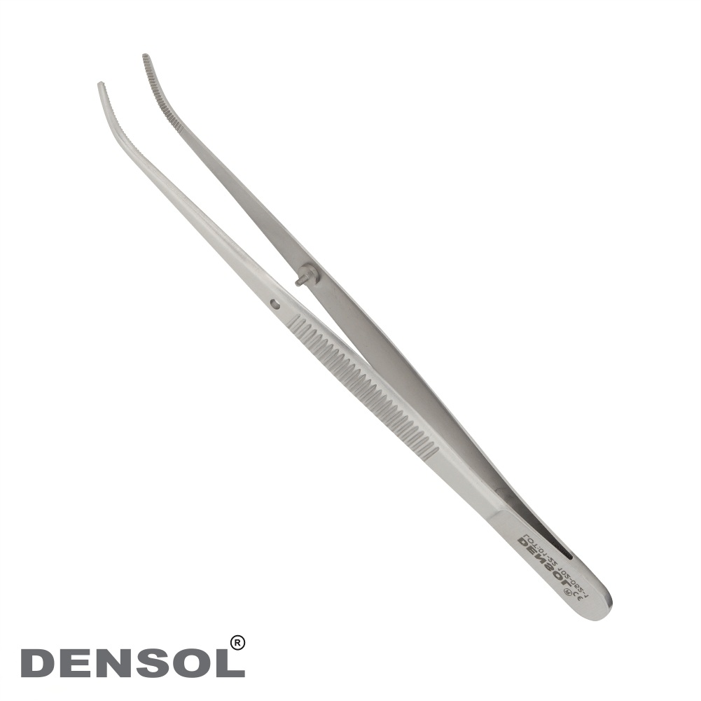 [102-052-1] Serrated Curved Tissue Forceps 12cm by Semken