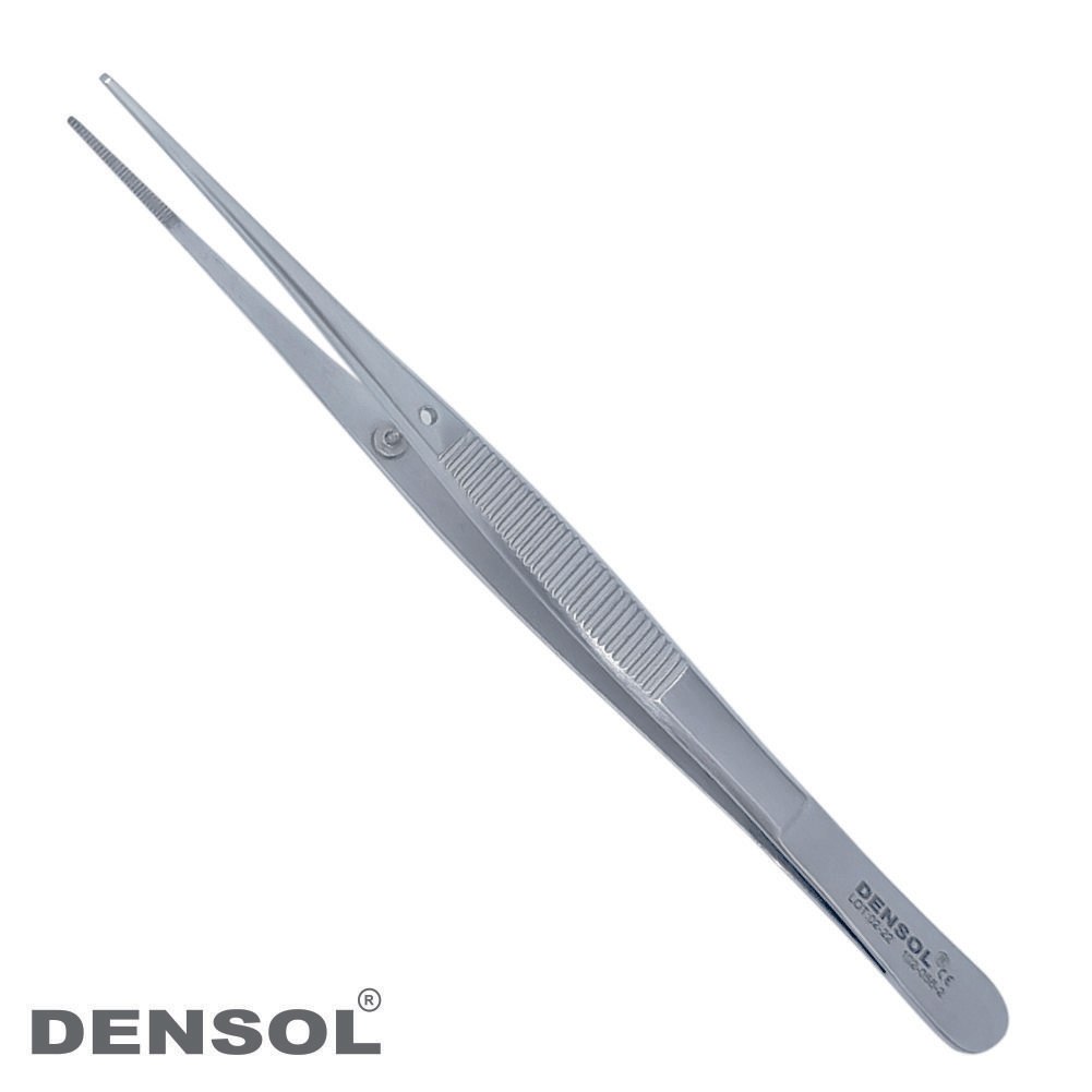 [102-056-2] Serrated Straight Forceps 15cm by Semken - AISI 420 Stainless Steel